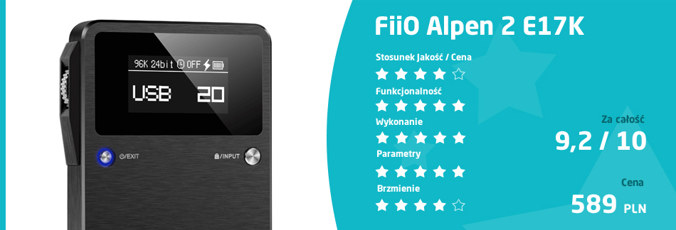 ocena FiiO E17K